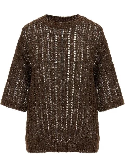 Rustic Dazzling Net jersey by BRUNELLO CUCINELLI