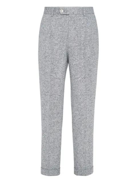 Sharkskin trousers by BRUNELLO CUCINELLI