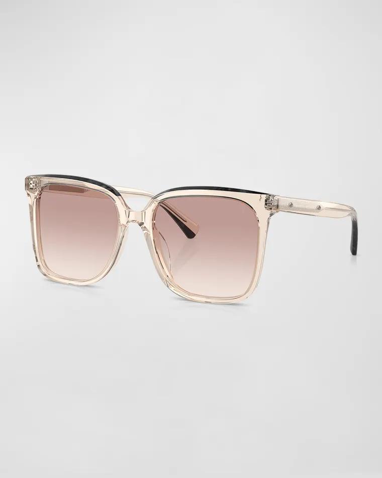 Sleek Acetate Square Sunglasses by BRUNELLO CUCINELLI