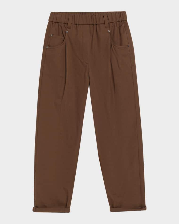 Slim-Leg Ankle Pull-On Pants by BRUNELLO CUCINELLI