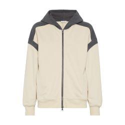 Smooth cotton French terry sweatshirt by BRUNELLO CUCINELLI