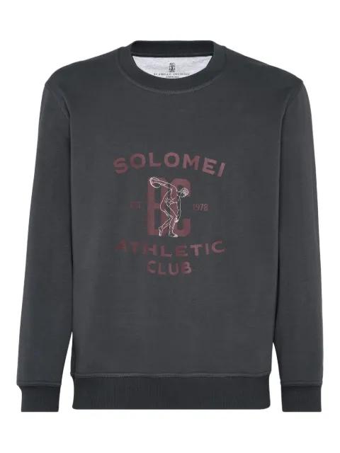 Solomei Athletic-Club print sweatshirt by BRUNELLO CUCINELLI