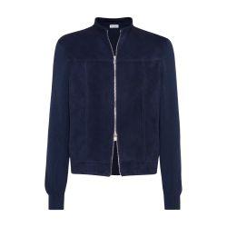 Suede bomber jacket by BRUNELLO CUCINELLI