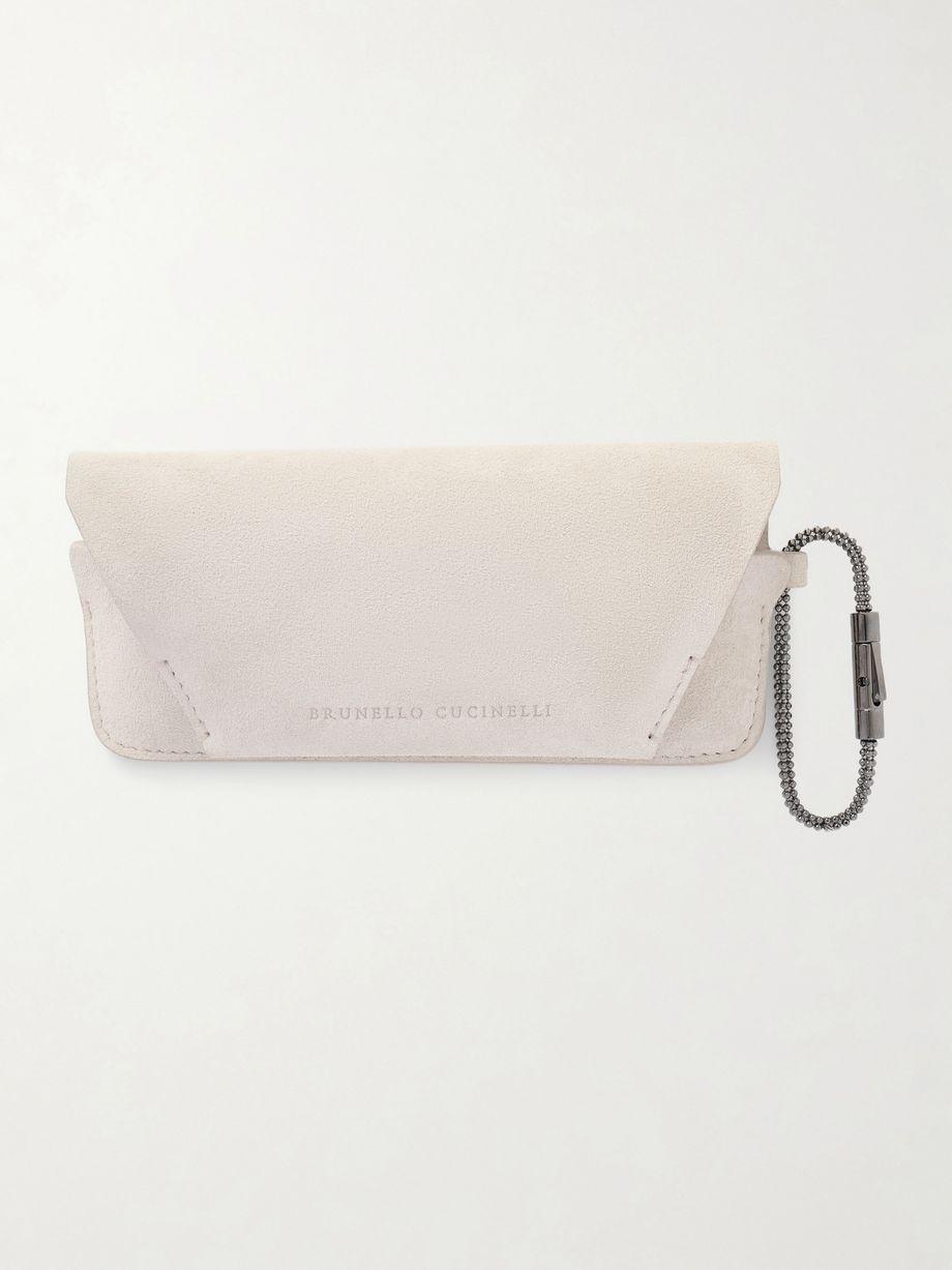 Suede glasses case by BRUNELLO CUCINELLI