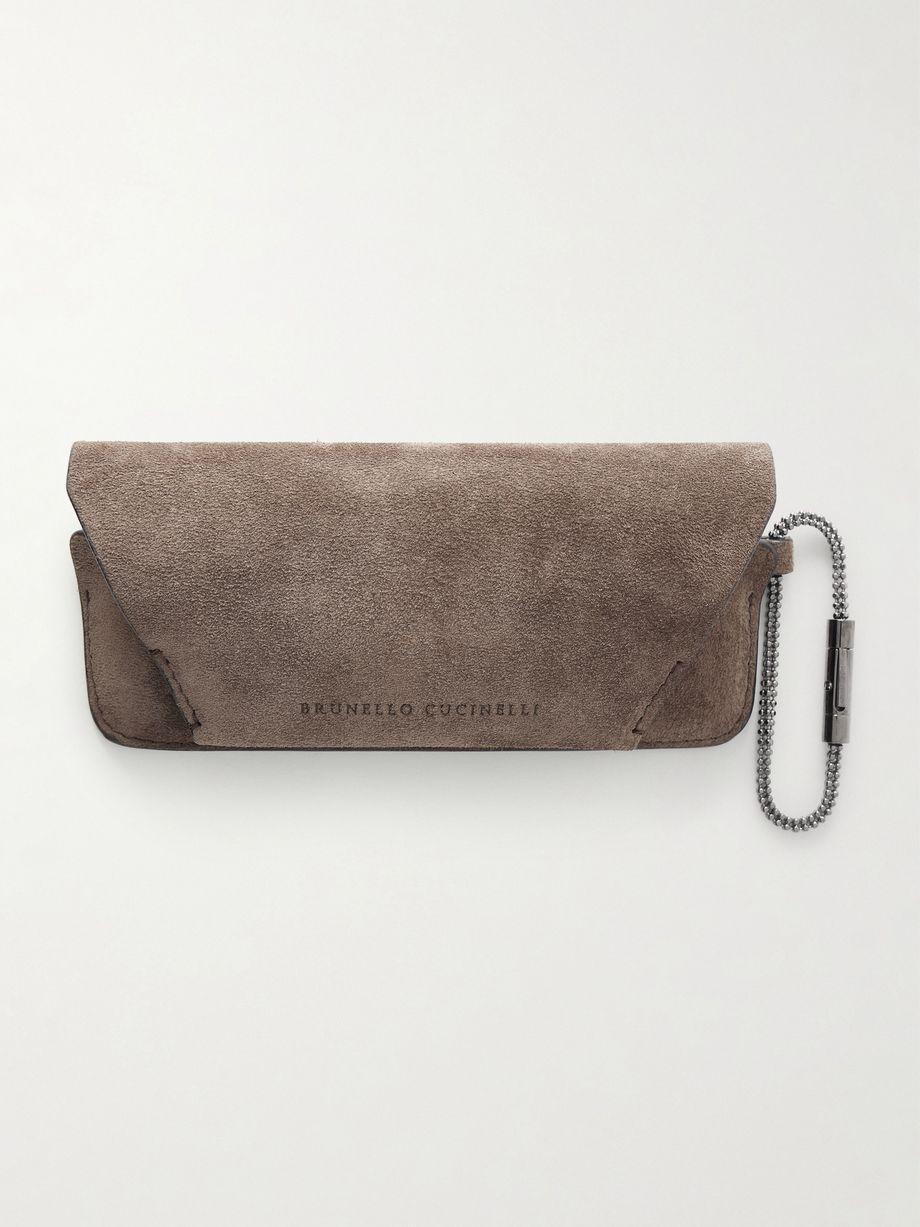 Suede glasses case by BRUNELLO CUCINELLI