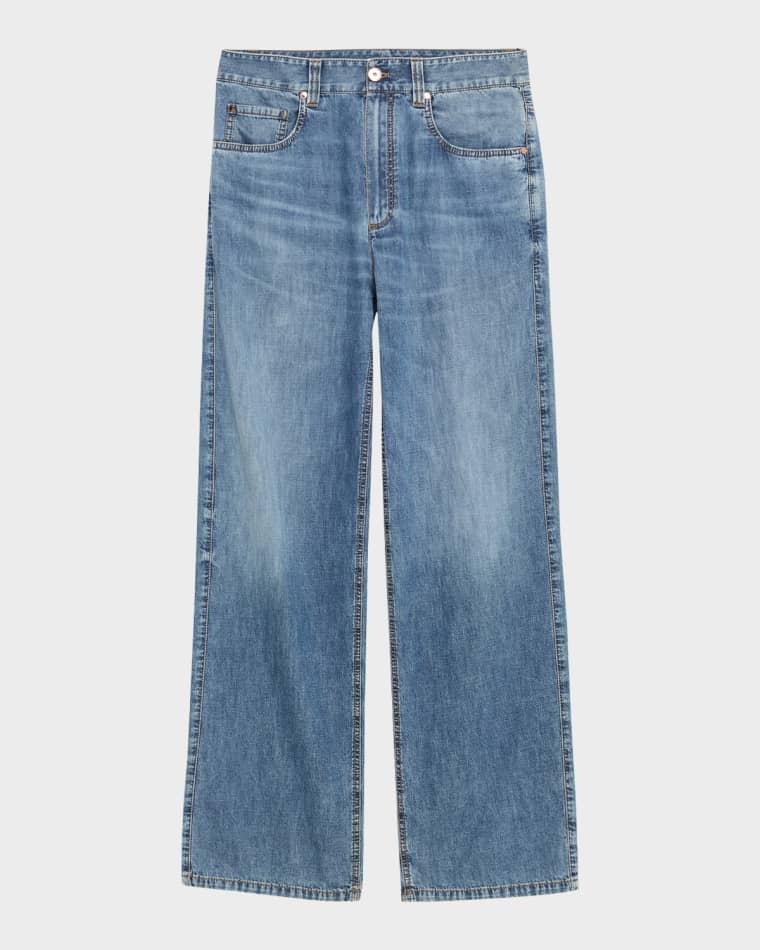 Super Light Relaxed-Leg Jeans by BRUNELLO CUCINELLI