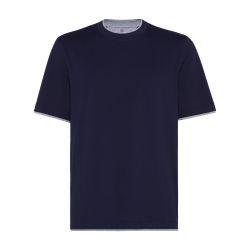 T-shirt with faux-layering by BRUNELLO CUCINELLI