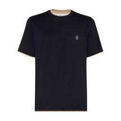 T-shirt with faux-layering by BRUNELLO CUCINELLI