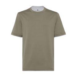 T-shirt with faux-layering by BRUNELLO CUCINELLI