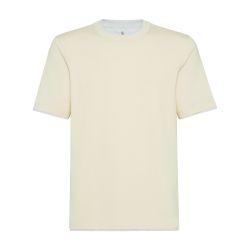 T-shirt with faux-layering by BRUNELLO CUCINELLI