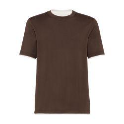 T-shirt with faux-layering by BRUNELLO CUCINELLI