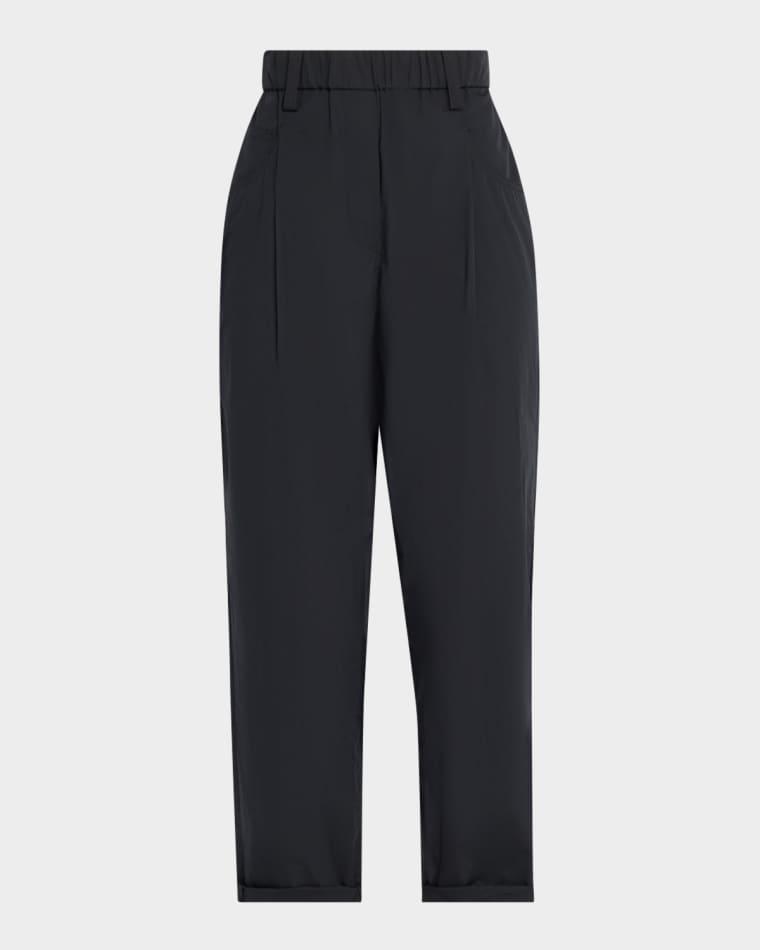 Tapered Lightweight Poplin Crop Pants by BRUNELLO CUCINELLI