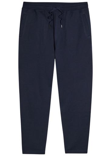 Tapered-leg cotton-blend sweatpants by BRUNELLO CUCINELLI
