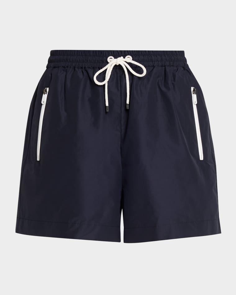 Techno Cotton Pull-On Shorts by BRUNELLO CUCINELLI