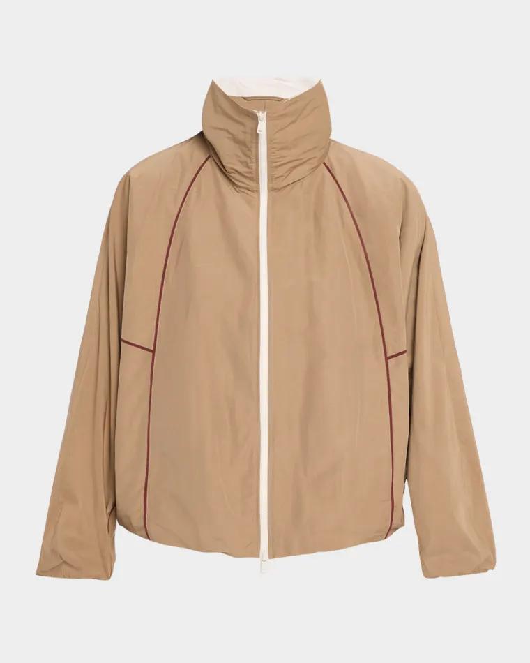 Techno Cotton Zip Balloon Jacket by BRUNELLO CUCINELLI
