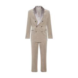 Tuxedo with one-and-a-half-breasted jacket by BRUNELLO CUCINELLI