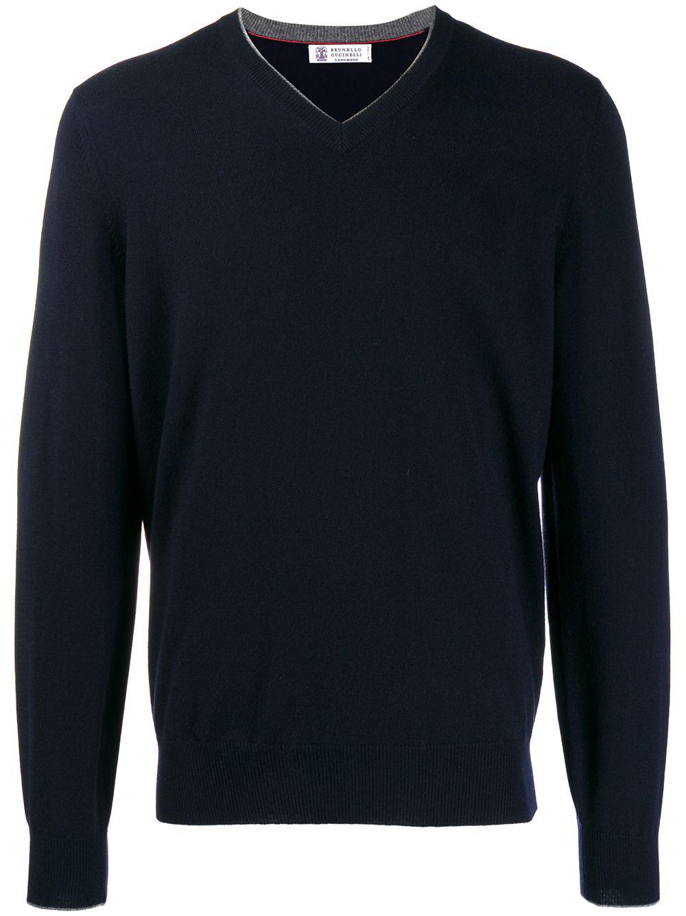 V-neck cashmere jumper by BRUNELLO CUCINELLI