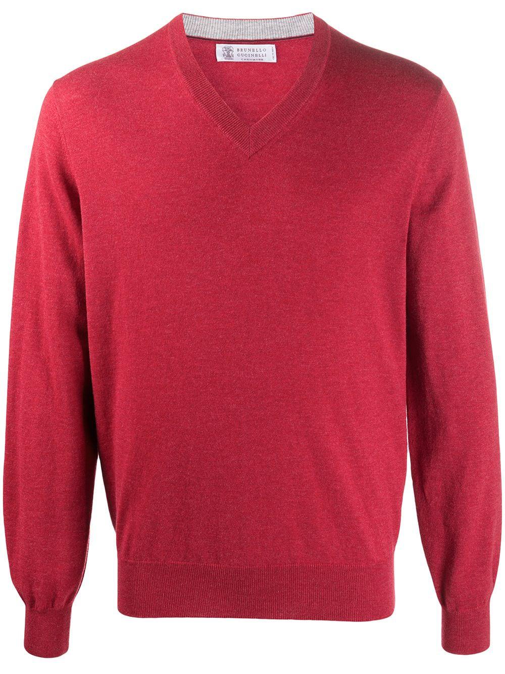 V-neck cashmere jumper by BRUNELLO CUCINELLI