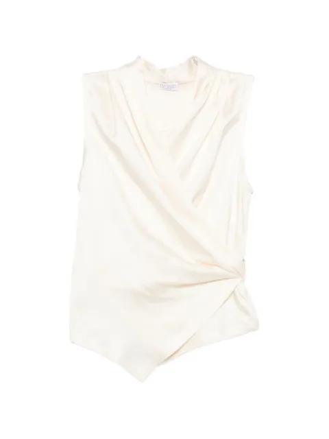 V-neck sleeveless top by BRUNELLO CUCINELLI