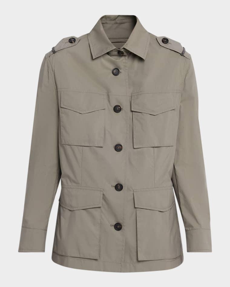 Water-Resistant Cotton Utility Jacket by BRUNELLO CUCINELLI