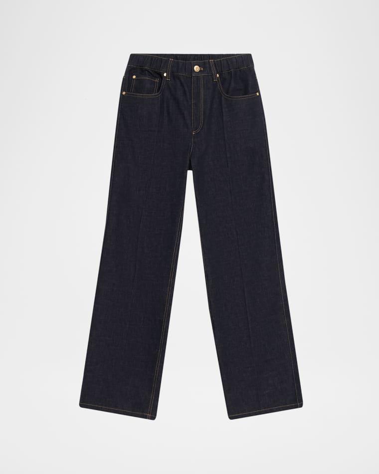 Wide-Leg Denim Pants by BRUNELLO CUCINELLI