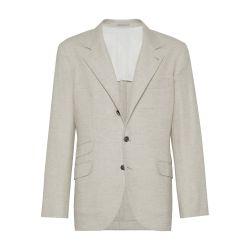 Wool, silk and linen blazer by BRUNELLO CUCINELLI