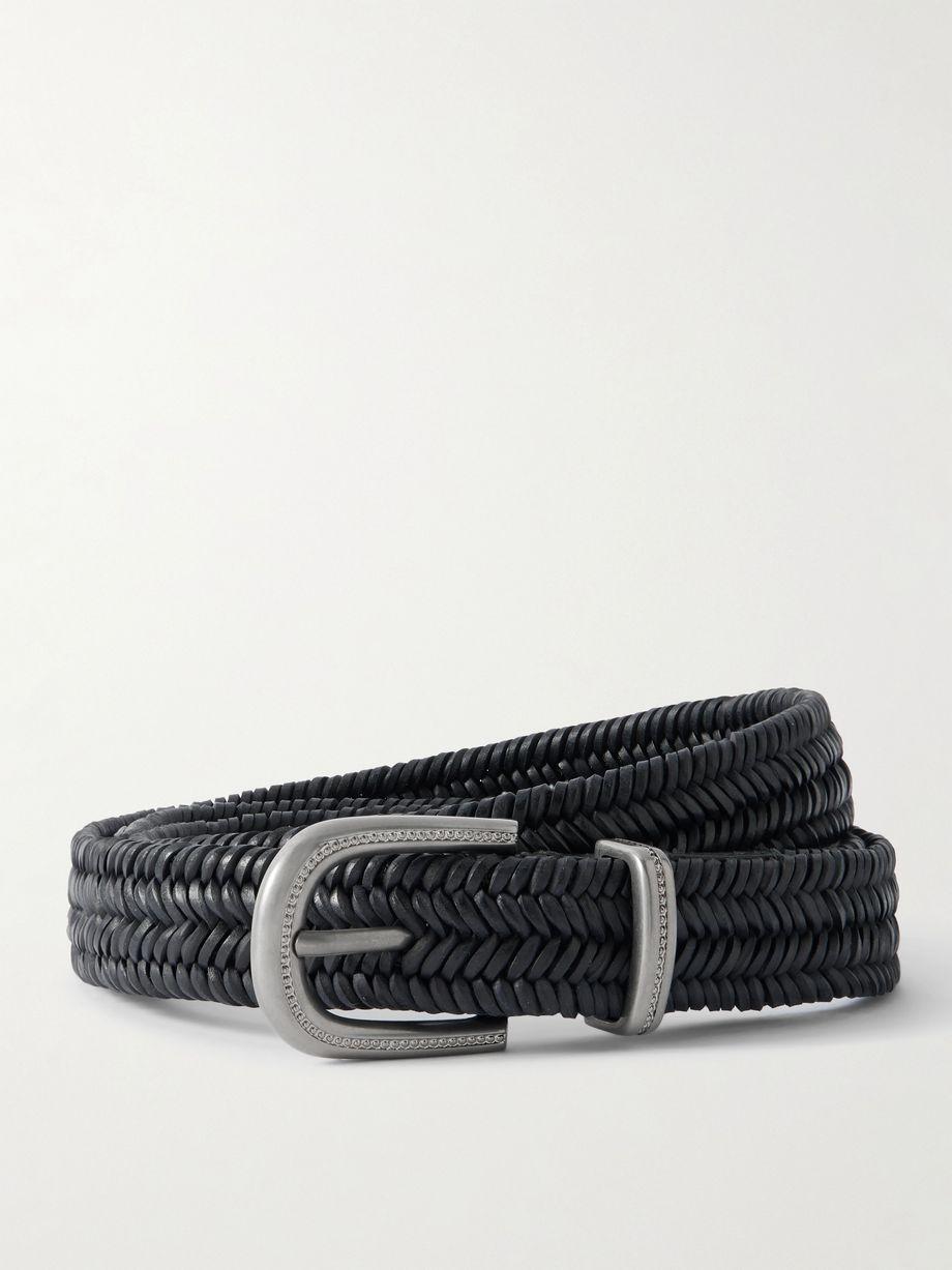 Woven leather belt by BRUNELLO CUCINELLI