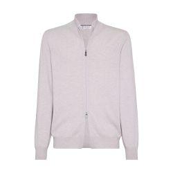 Zip-front cardigan by BRUNELLO CUCINELLI