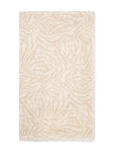 abstract-pattern print scarf by BRUNELLO CUCINELLI