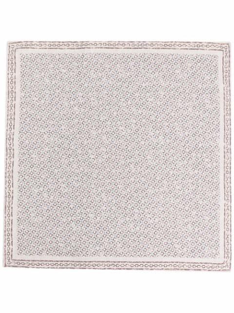 all-over graphic-print scarf by BRUNELLO CUCINELLI