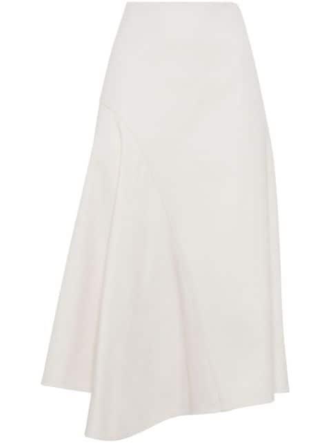 asymmetric A-line midi skirt by BRUNELLO CUCINELLI
