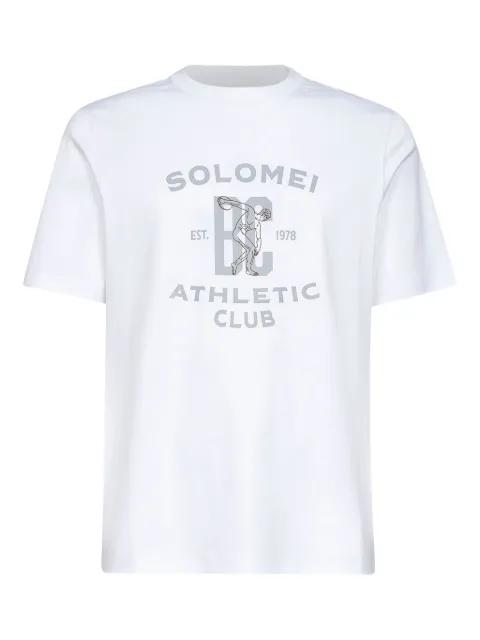 athletic club-print T-shirt by BRUNELLO CUCINELLI