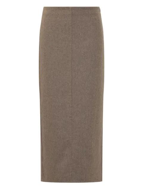 back-vent midi pencil skirt by BRUNELLO CUCINELLI