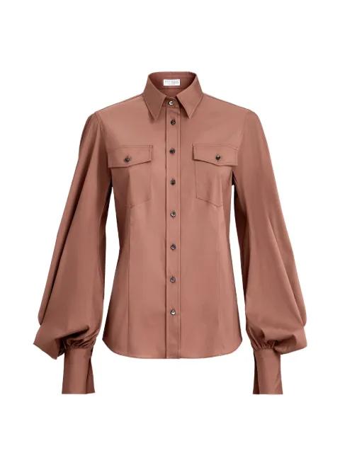 balloon-sleeve pocket shirt by BRUNELLO CUCINELLI