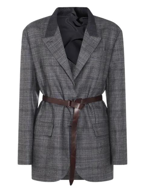 belted blazer by BRUNELLO CUCINELLI