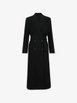 belted monili-trim coat by BRUNELLO CUCINELLI