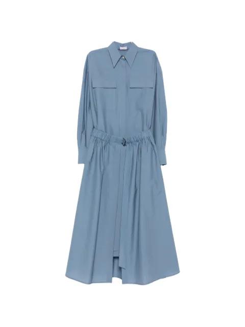 belted pocket-detail midi dress by BRUNELLO CUCINELLI