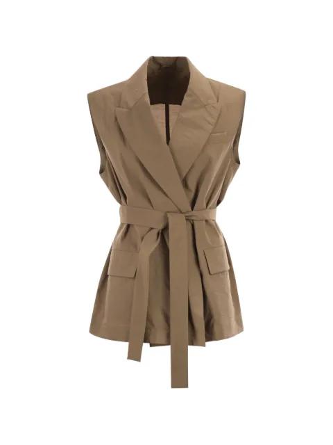 belted waistcoat by BRUNELLO CUCINELLI