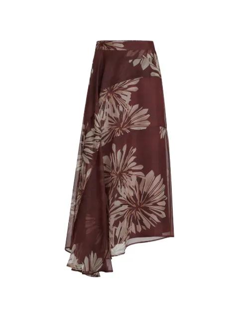 bloom printed skirt by BRUNELLO CUCINELLI