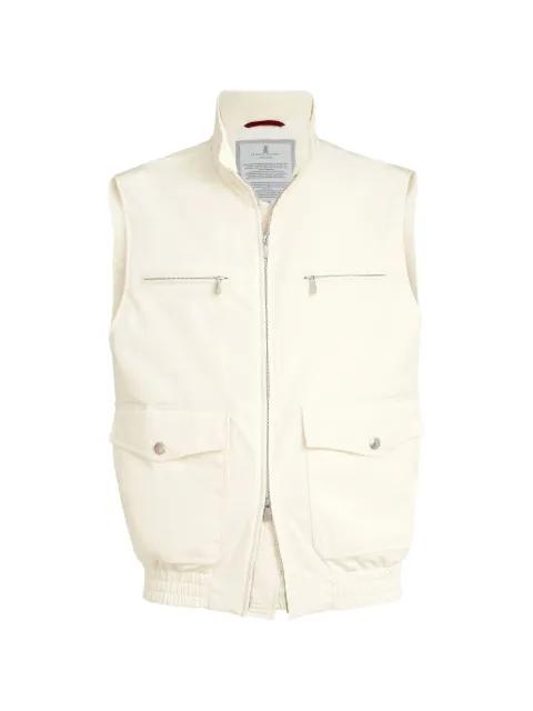 bonded padded gilet by BRUNELLO CUCINELLI