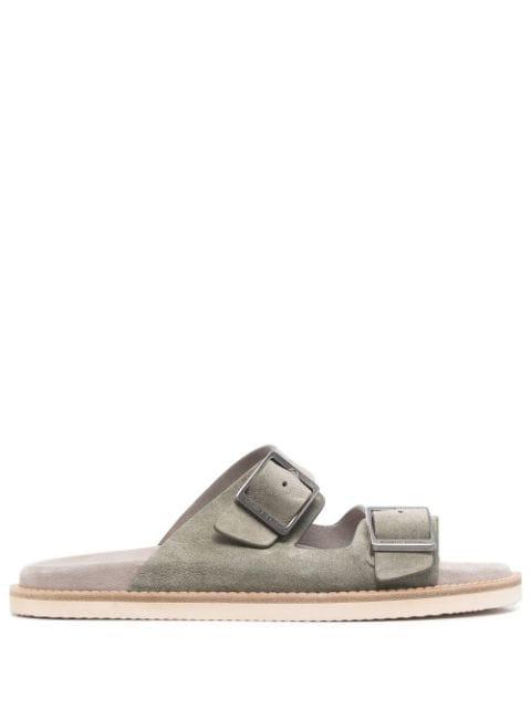 buckled-strap slides by BRUNELLO CUCINELLI