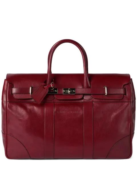 burnished leather country bag by BRUNELLO CUCINELLI