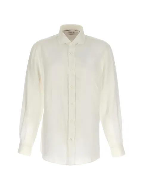 button-down linen shirt by BRUNELLO CUCINELLI