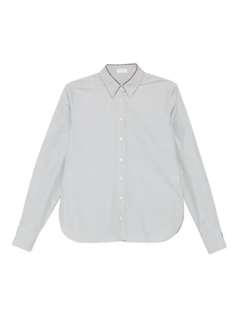 button-down pinstripe shirt by BRUNELLO CUCINELLI