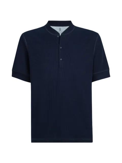 button-down short-sleeve polo shirt by BRUNELLO CUCINELLI