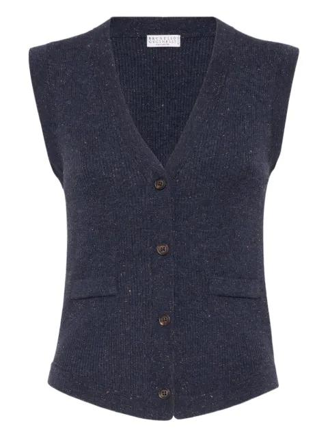 button-down vest by BRUNELLO CUCINELLI