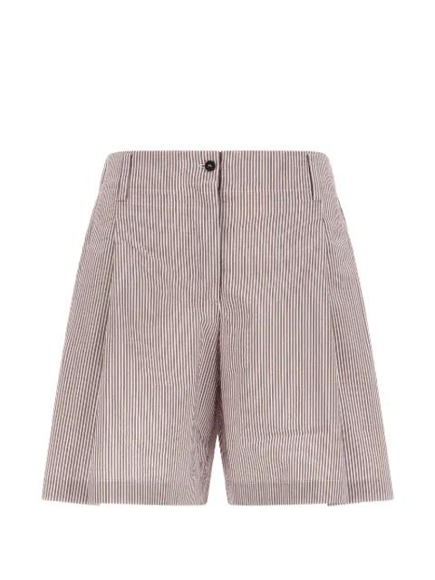 button-fastening striped shorts by BRUNELLO CUCINELLI