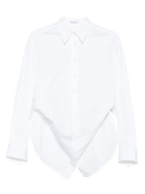button-up curved-hem shirt by BRUNELLO CUCINELLI