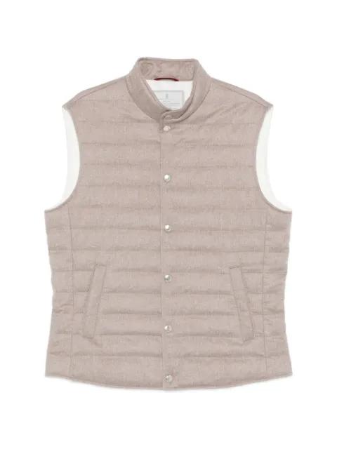buttoned padded coat by BRUNELLO CUCINELLI