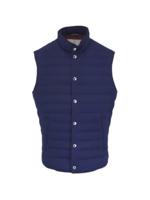 buttoned quilted waistcoat by BRUNELLO CUCINELLI